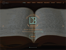 Tablet Screenshot of digbib.com